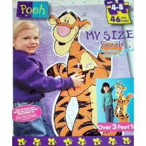 Winnie the Pooh My Size Puzzle   Tigger 46 Piece Kid Sized Character 
