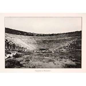  1906 Halftone Print Theatre Epidaurus Delos Greece 