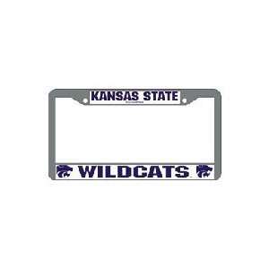  Kansas State Wildcats Chrome License Plate Frame   Set of 