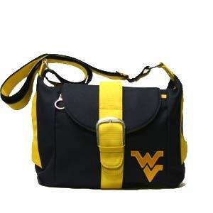 west virginia polyester handbag embroidered with team logo on the