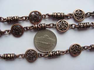 Fancy Bronze Plated Zinc Chain Vintage Style c002b(2ft)  