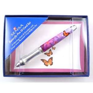  Sensa Butterfly Minx Pen & Gift Card Set, 84014 Office 