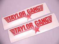 Red Wiz Khalifa Taylor Gang Vinyl Decal Sticker Chuck  