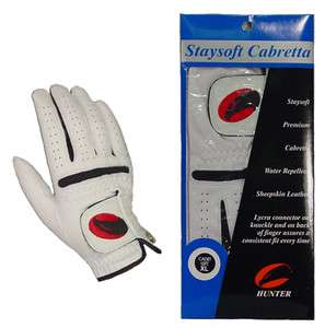 Hunter Cabretta Leather Golf Glove Mens RH Small ( 2 PACK)  