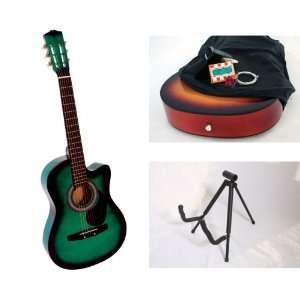   Acoustic Cutaway Guitar Combo with Accessories and FREE Stand Musical