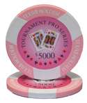 1000 Acrylic Set Tournament Pro Poker Chips FREE BOOK  