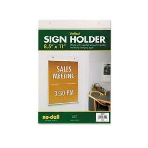  Acrylic Sign Holders FRAME,8.5X11,VERTICAL, CR (Pack of 8 