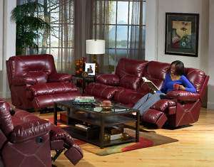 LEATHER THREE PIECE DUAL RECLINING SECTIONAL CORTEZ  