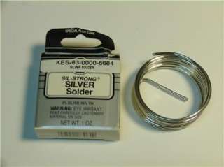 Kester Silver Solder 4% Silver 96% Tin 1oz 83 0000 6664  