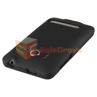 For HTC EVO 4G Privacy Film+6x Hard Case Snap On Cover  