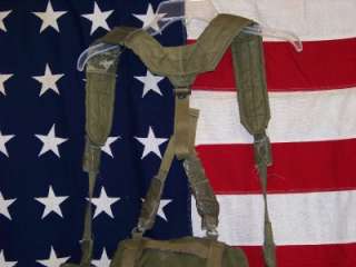   WEB Gear Field Butt Pack 30rd Pouches Suspenders USMC Vietnam Era