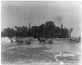Worlds Columbian Exposition,Chicago,Huge dredging machine,mules 