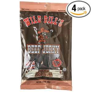 Wild Bills Hickory Smoked Jerky, 3.25 Ounce Package (Pack of 4)