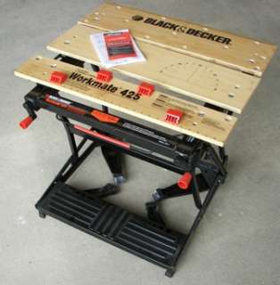 NEW! BLACK & DECKER WorkMate 425 Portable WorkCenter + Vice Clamp 