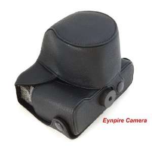   Camera Leather Case For Olympus EPL 1 EP1 EP2 Black: Camera & Photo