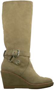 New $348 Coach Candid Kid Suede Women Boots 6 Clay  