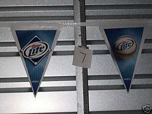 Miller Lite Baseball Banner flags 8 (5) flags  