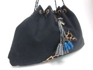 AUTH MARC JACOBS Black Safari Canvas Handbag $1500  