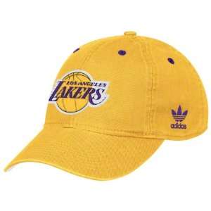  Los Angeles Lakers Gold adidas Originals Basic Logo Slouch 