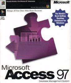 MS Access 97 + Manual PC CD build reports relational database 