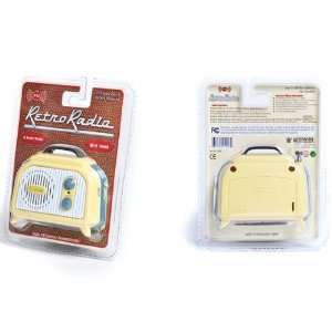  Mini FM Retro Radio   Blue & Yellow Footed Radio 