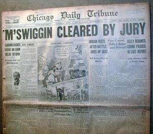 BEST 1926 Chicago newspaper Lrg AL CAPONE Gangster era HEADLINE Very 