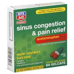   Rite Aid Sinus Congestion & Pain Relief, 24 ea: Health & Personal Care