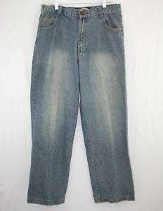 Mens RAIDERS INFAMOUS Blue Distressed JEANS 36W 36x32  