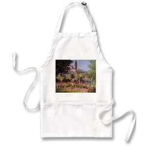  Garden at Sainte Adresse 2 By Claude Monet Apron 