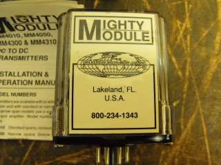 MIGHTY MODULES DC INPUT ISOLATED TRANSMITTERS M# MM4300  