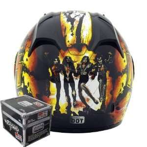   KISS Destroyer Full Face Helmet XX Large  Black: Automotive