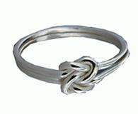 PUZZLE RING LOVE KNOT Sterling Silver #040 SALE Save 50%  