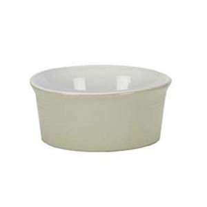   Ribbed Wide Rimmed Dog Bowl (Green, 8 Inch Diameter)