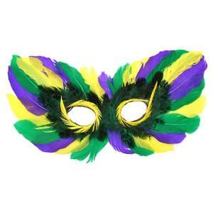  Mard Gras Feather Mask 