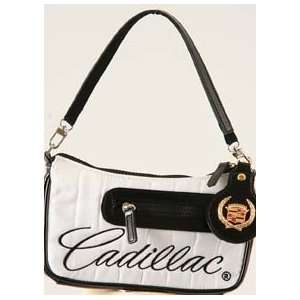   Cadillac Nylon Purse Handbag Carrying Bag WHITE Purse 
