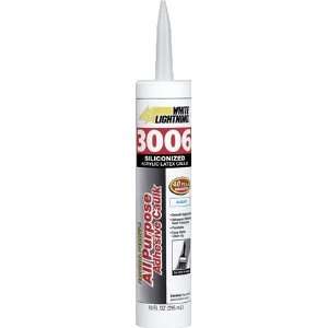 com White Lightning 00510 10oz Black 3006 Cartridge All Purpose Caulk 