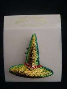 NEW KIRKS FOLLY WINIFRED WICKED WITCH HAT SPARKLE PIN  