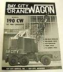 Bay City 1958 190 CW 25 Ton Crane Wagon Sales Brochure