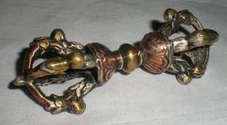 Old Tibet Tibetan 3 Colors Metal Dorje Phurpa Dagger  