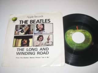 The Beatles Long and Winding Road EX PS original 45 APPLE 2832 