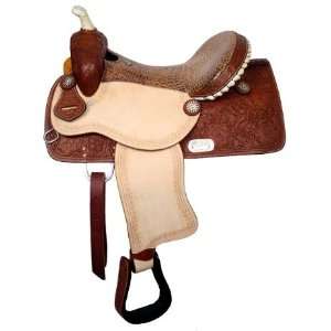 Double T Barrel Racing Saddle with Alligator Print Seat 