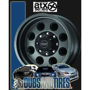   Inch 16x8 AMERICAN RACING ATX wheels MOJAVE Teflon Black wheels rims