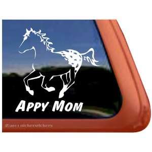  Appy Mom Appaloosa Horse Trailer Vinyl Window Decal 