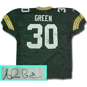  Ahman Green Green Bay Packers Autographed Reebok Green 