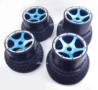 New Alloy F/R Wheel Rim+Tire Kit for HPI Baja 5B/5B SS  