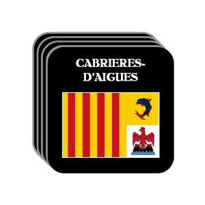   CABRIERES DAIGUES Set of 4 Mini Mousepad Coasters 