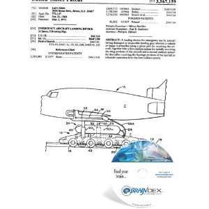   NEW Patent CD for EMERGENCY AIRCRAFT LANDING DEVICE 