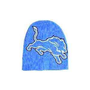  Detroit Lions Logo Hype NFL Beanie: Sports & Outdoors