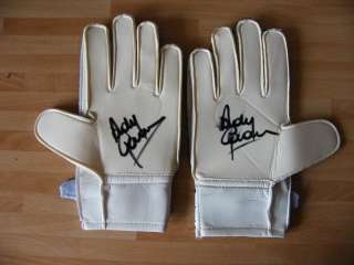 2X ANDY GORAM HAND SIGNED AUTOGRAPH PAIR OF RANGERS GOALKEEPERS GLOVES 