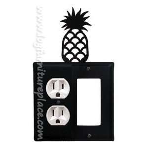  Wrought Iron Pineapple Double Outlet/GFI Cover